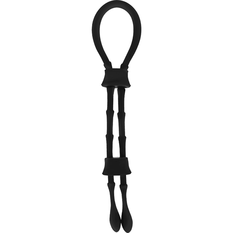 OHMAMA FETISH - SILICONE CORD-COCK AND TESTICLES RING thumb 2