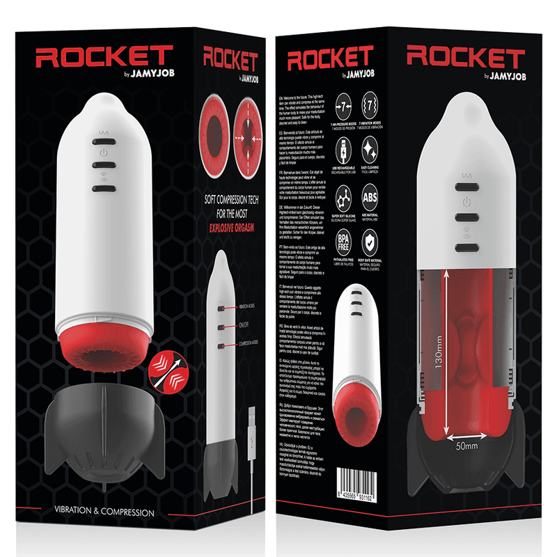 JAMYJOB - ROCKET MASTURBATOR SOFT COMPRESSION TECH AND VIBRATION thumb 10