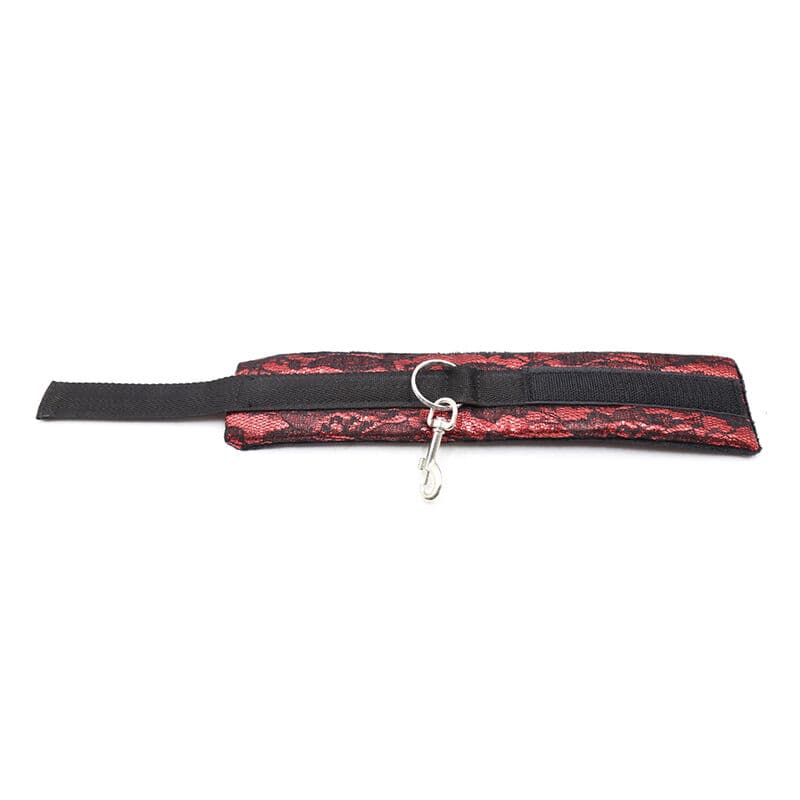 OHMAMA FETISH - VELVET HANDCUFFS WITH NYLON TAPE thumb 6