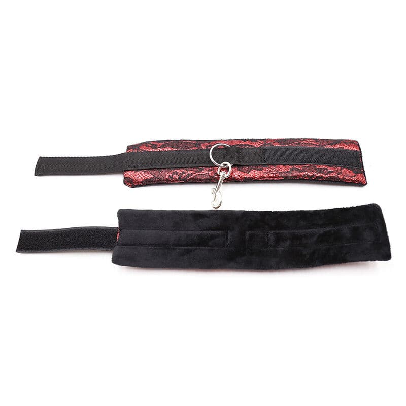 OHMAMA FETISH - VELVET HANDCUFFS WITH NYLON TAPE thumb 9