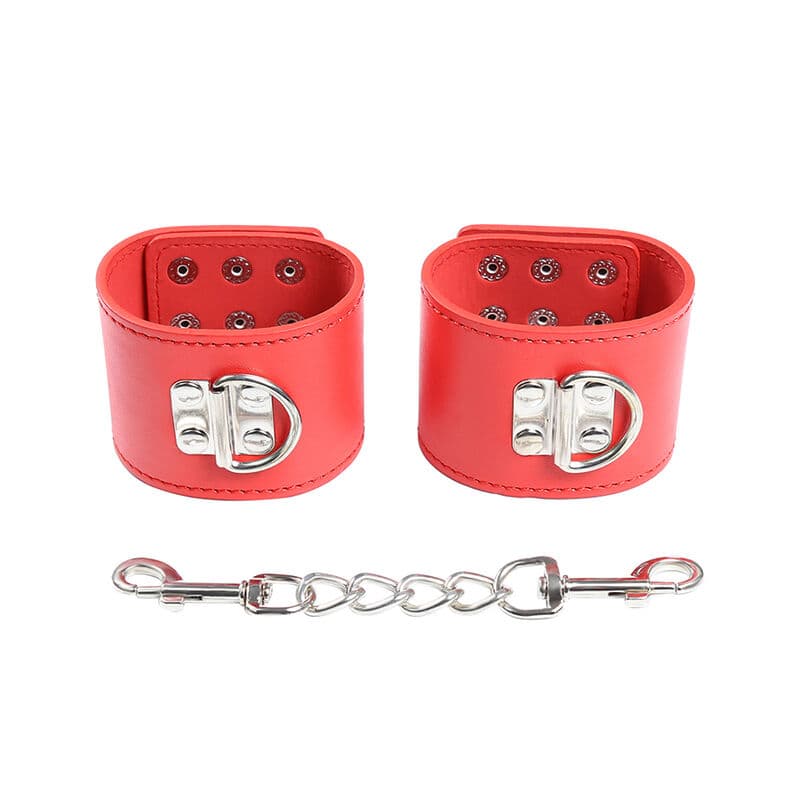 OHMAMA FETISH - RED HANDCUFFS WITH SNAP CLOSURE thumb 9