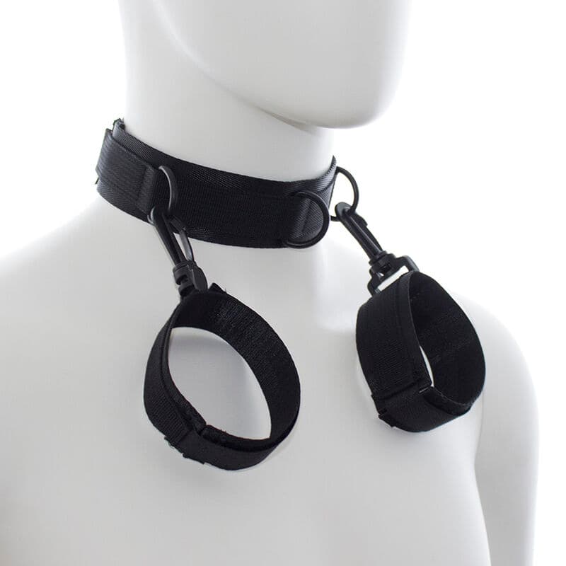 OHMAMA FETISH - NYLON HANDCUFFS AND COLLAR thumb 2