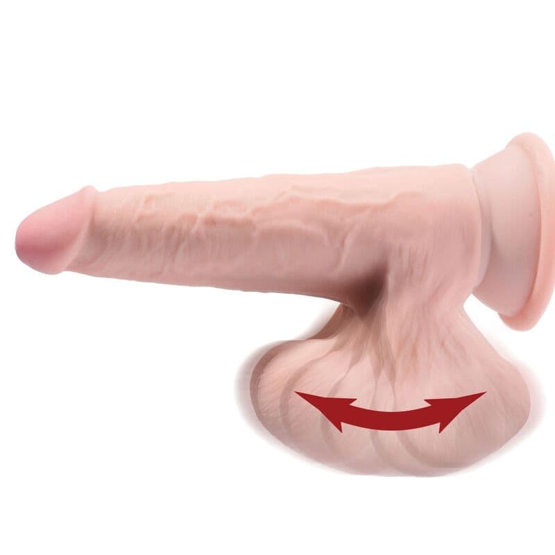 KING COCK - PLUS 3D DILDO SWINGING BALLS 24.5 CM LIGHT SKIN thumb 3