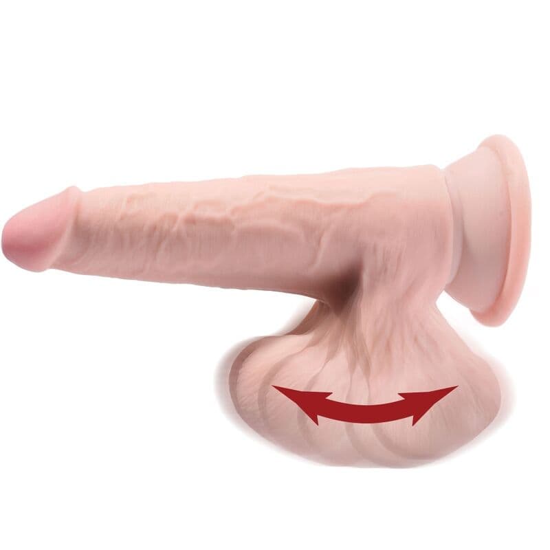 KING COCK - PLUS 3D DILDO SWINGING BALLS 15.2 CM LIGHT SKIN thumb 4
