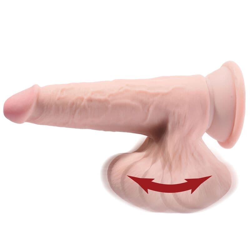 KING COCK - PLUS 3D DILDO SWINGING BALLS 20.3 CM thumb 4