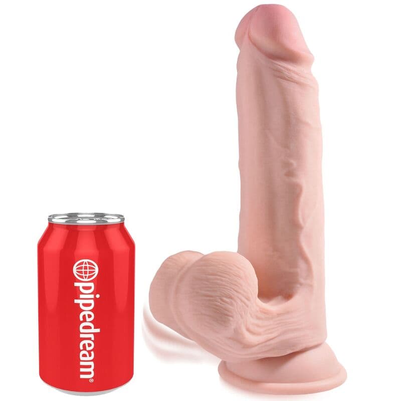 KING COCK - PLUS 3D DILDO SWINGING BALLS 20.3 CM thumb 2