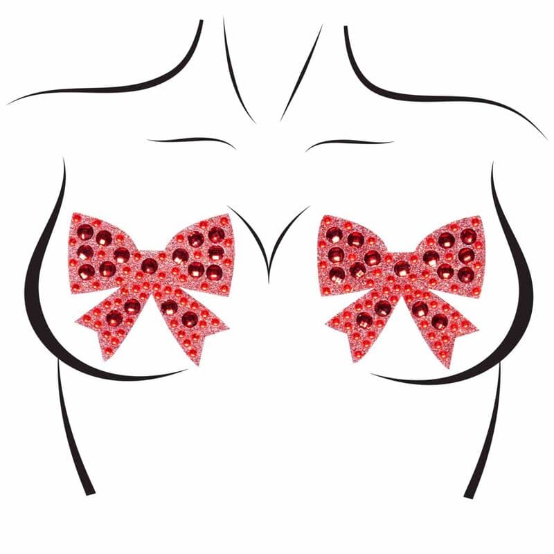 LEG AVENUE - BOWS NIPPLE COVERS ONE SIZE