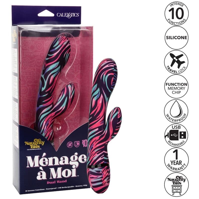 CALEXOTICS - MENAGE A MOI DUAL WAND VIBRATOR thumb 3