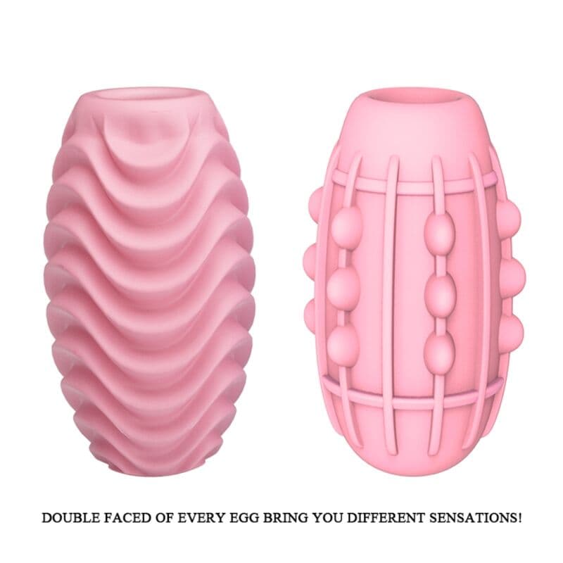 PRETTY LOVE - PINK DOUBLE SIDED MASTURBATOR EGG thumb 3