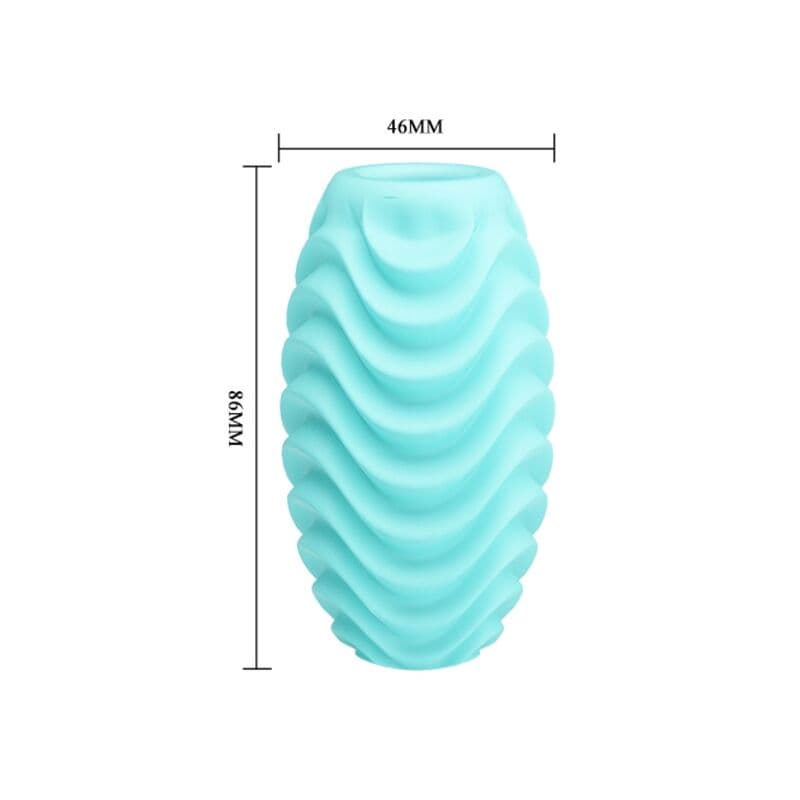PRETTY LOVE - TURQUOISE DOUBLE SIDED MASTURBATOR EGG thumb 4