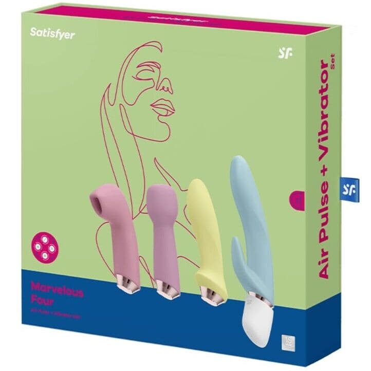 SATISFYER - MARVELOUS FOUR VIBRATOR & AIR PULSE SET thumb 2