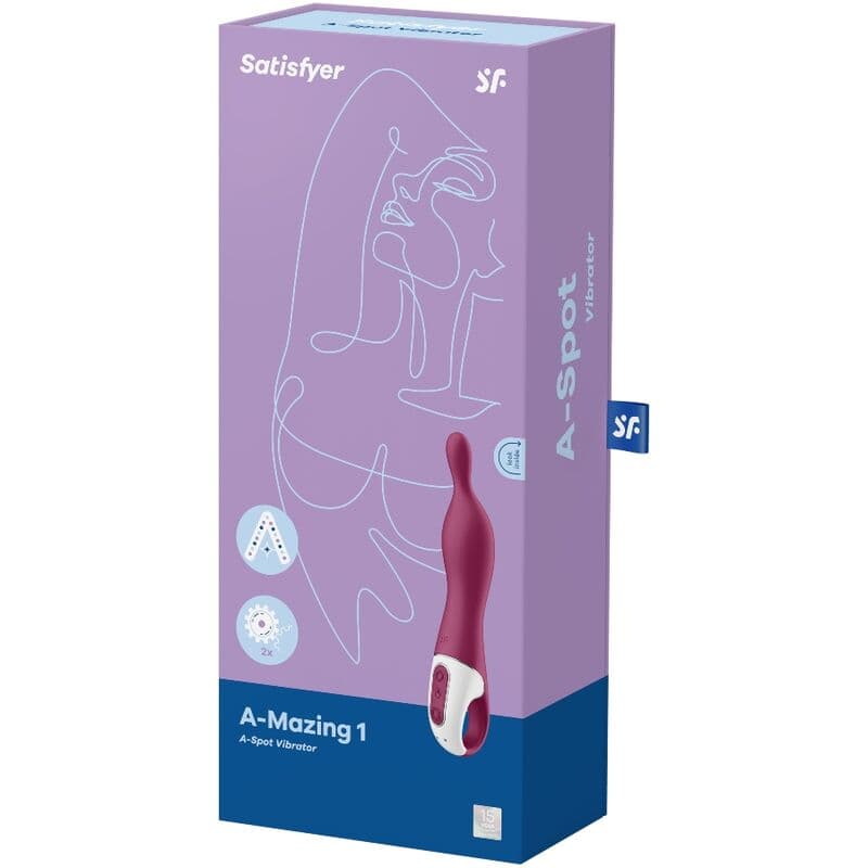 SATISFYER - AMAZING 1 ASPOT VIBRATOR BERRY thumb 3