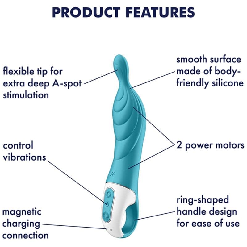 SATISFYER - AMAZING 2 ASPOT VIBRATOR TURQUOISE thumb 4
