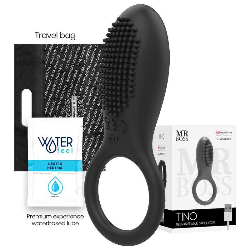 MR BOSS - TINO STIMULATING RING + WATCHME REMOTE CONTROL thumb 2