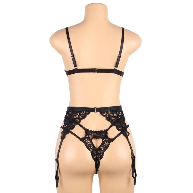 SUBBLIME - SET THREE PIECES SET BRA+ GARTER BELT + THONG L/XL thumb 11