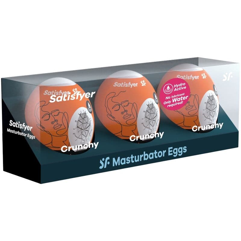 SATISFYER - 3 MASTURBATOR EGGS NAUGHTY, SAVAGE & CRUNCHY thumb 2
