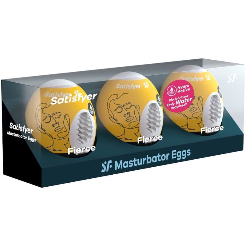 SATISFYER - 3 MASTURBATOR EGGS FIERCE thumb 2