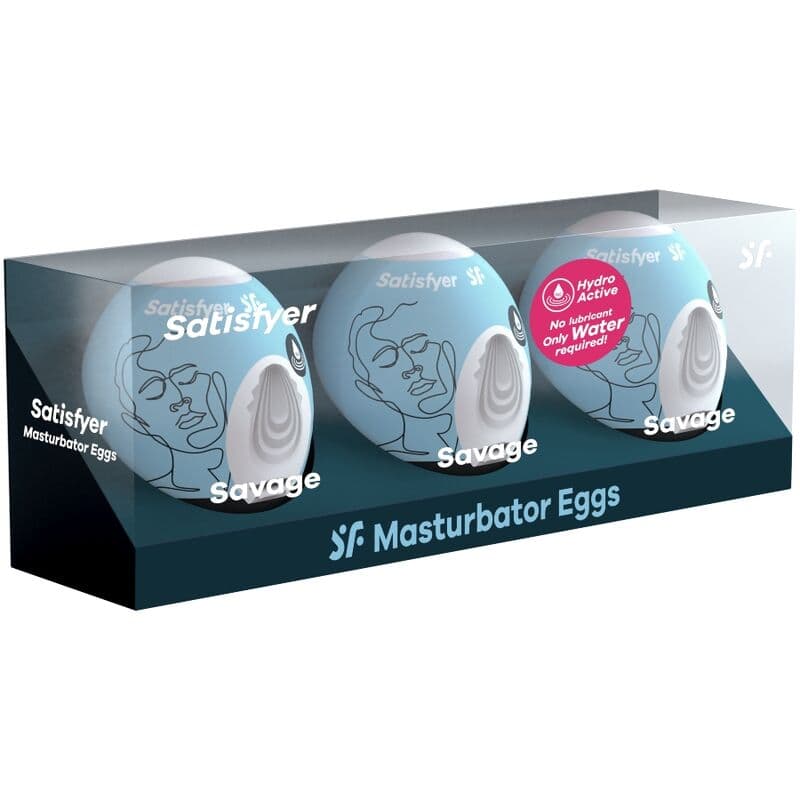 SATISFYER - 3 MASTURBATOR EGGS SAVAGE thumb 2