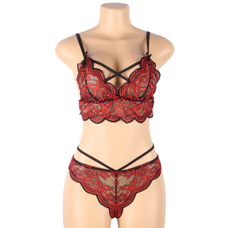 SUBBLIME - SET TWO PIECES SET LACE TOP AND PANTIES S/M thumb 8
