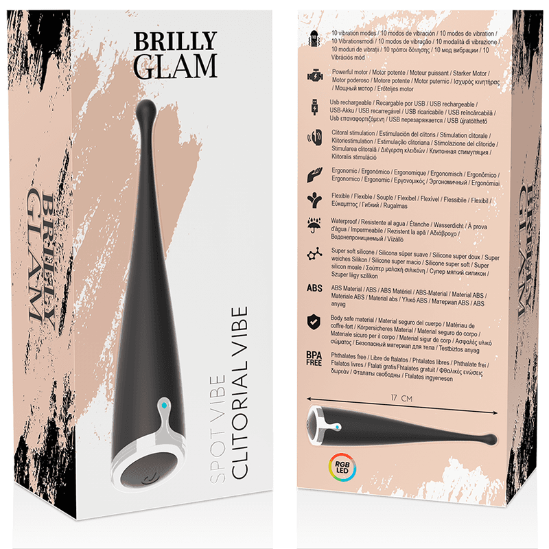 BRILLY GLAM - SPOT VIBE CLITORIAL BLACK thumb 10