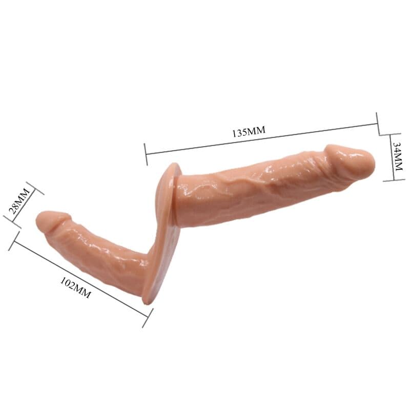 BAILE - ULTRA PASSIONATE DOUBLE DILDOS WITH HARNESS thumb 3