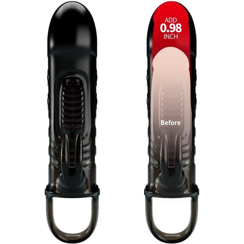 PRETTY LOVE - SLOANE RABBIT PENIS SHEATH BLACK thumb 2