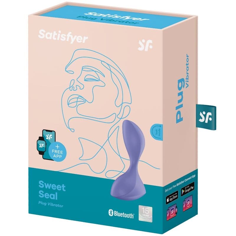 SATISFYER - SWEET SEAL VIBRATING PLUG APP VIOLET thumb 4