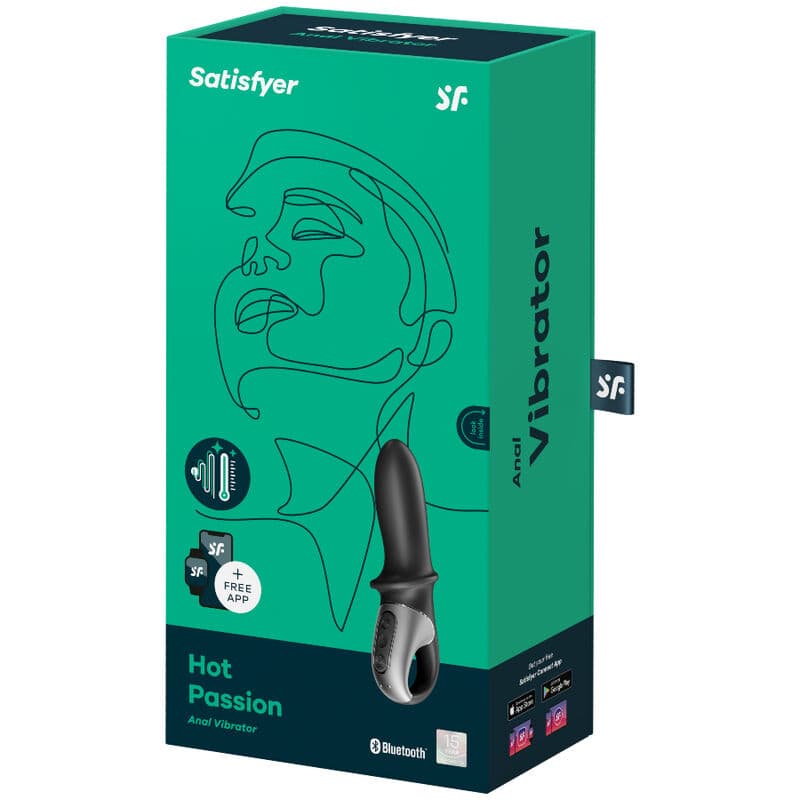 SATISFYER - HOT PASSION ANAL VIBRATOR APP BLACK thumb 4