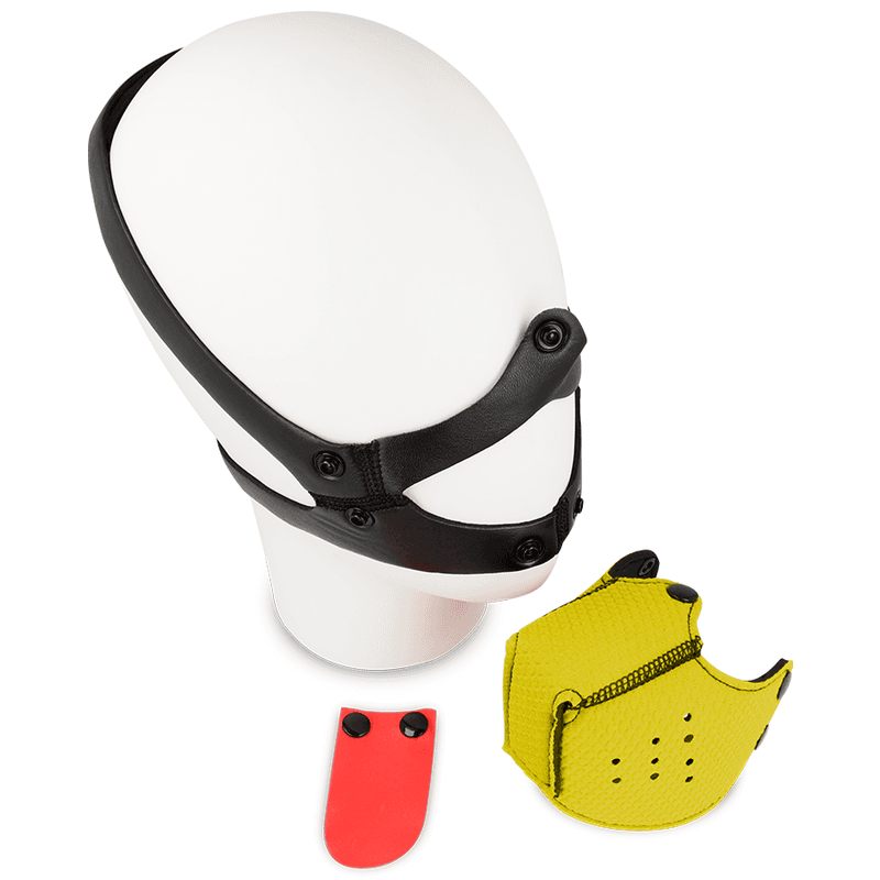OHMAMA FETISH DOG MUZZLE - YELLOW thumb 3