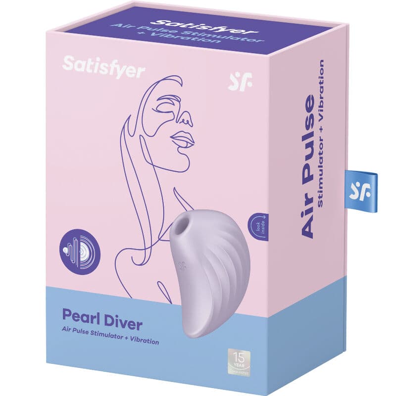SATISFYER - PEARL DIVER AIR PULSE STIMULATOR & VIBRATOR VIOLET thumb 4