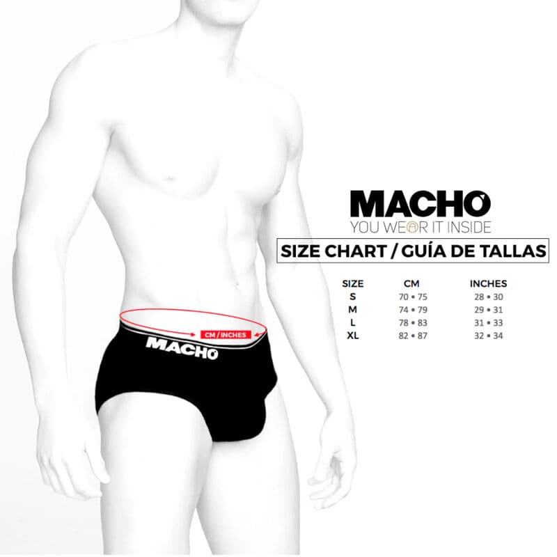 MACHO - MS24R BRIEF UNDERPANTS DARK RED XL thumb 4