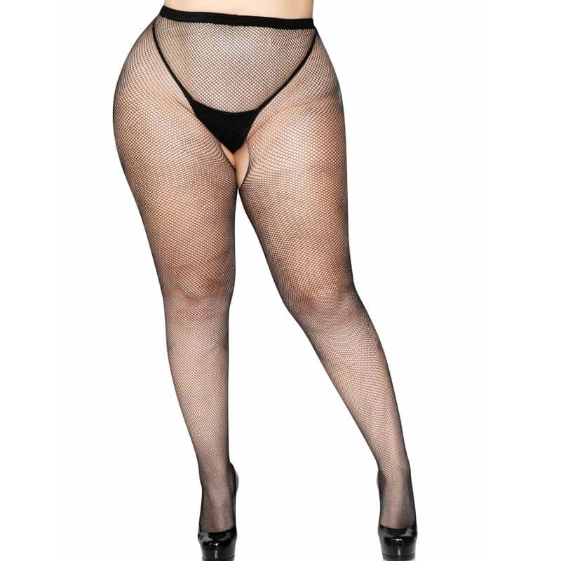 LEG AVENUE - MESH PANTS WITH CROTCH OPENING PLUS thumb 2