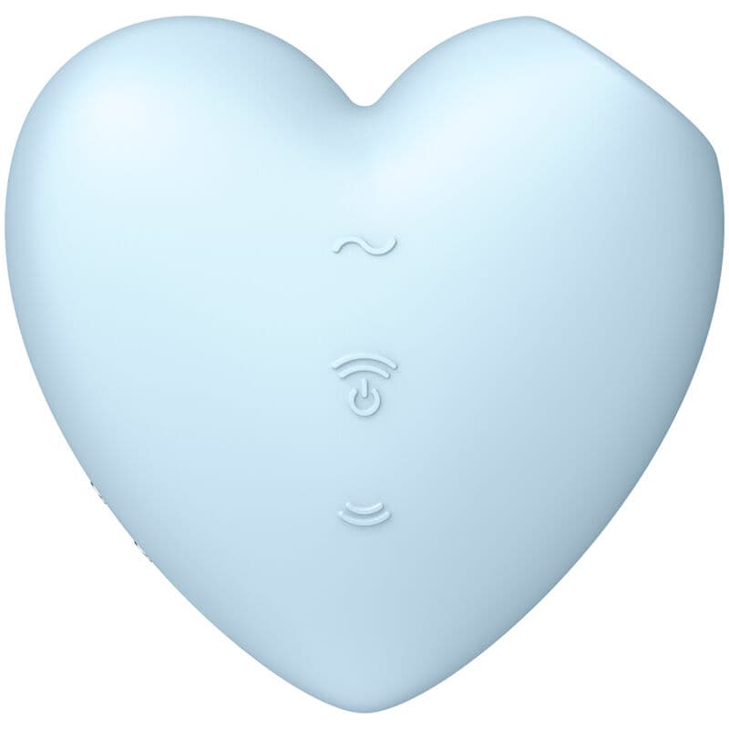 SATISFYER - CUTIE HEART AIR PULSE STIMULATOR & VIBRATOR BLUE thumb 2