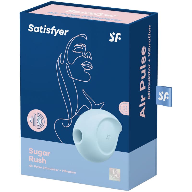SATISFYER - SUGAR RUSH AIR PULSE STIMULATOR & VIBRATOR BLUE thumb 4