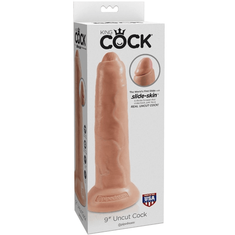 KING COCK - REALISTIC DILDO UNCUT FLESH 23 CM thumb 5
