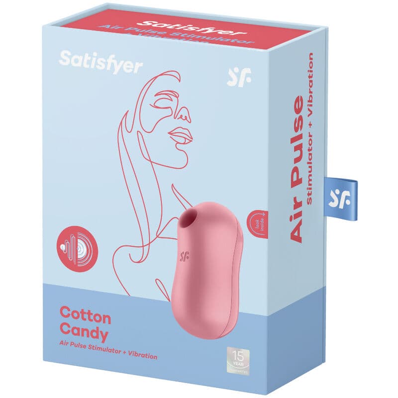 SATISFYER - COTTON CANDY AIR PULSE STIMULATOR & VIBRATOR PINK thumb 3