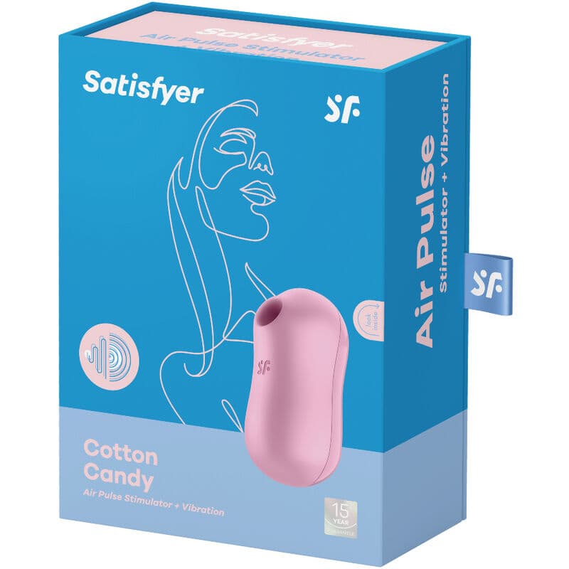 SATISFYER - COTTON CANDY AIR PULSE STIMULATOR & VIBRATOR LILAC thumb 3