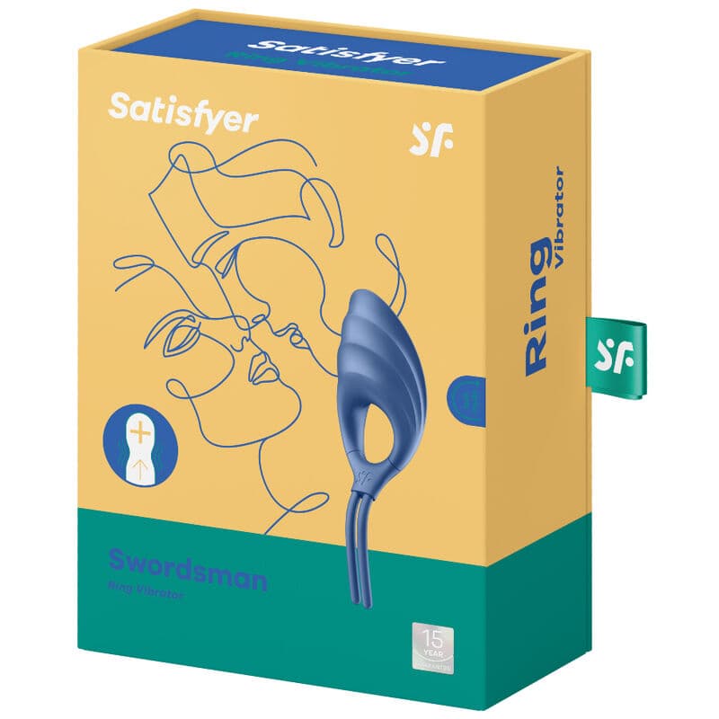 SATISFYER - SWORDSMAN RING VIBRATOR BLUE thumb 4