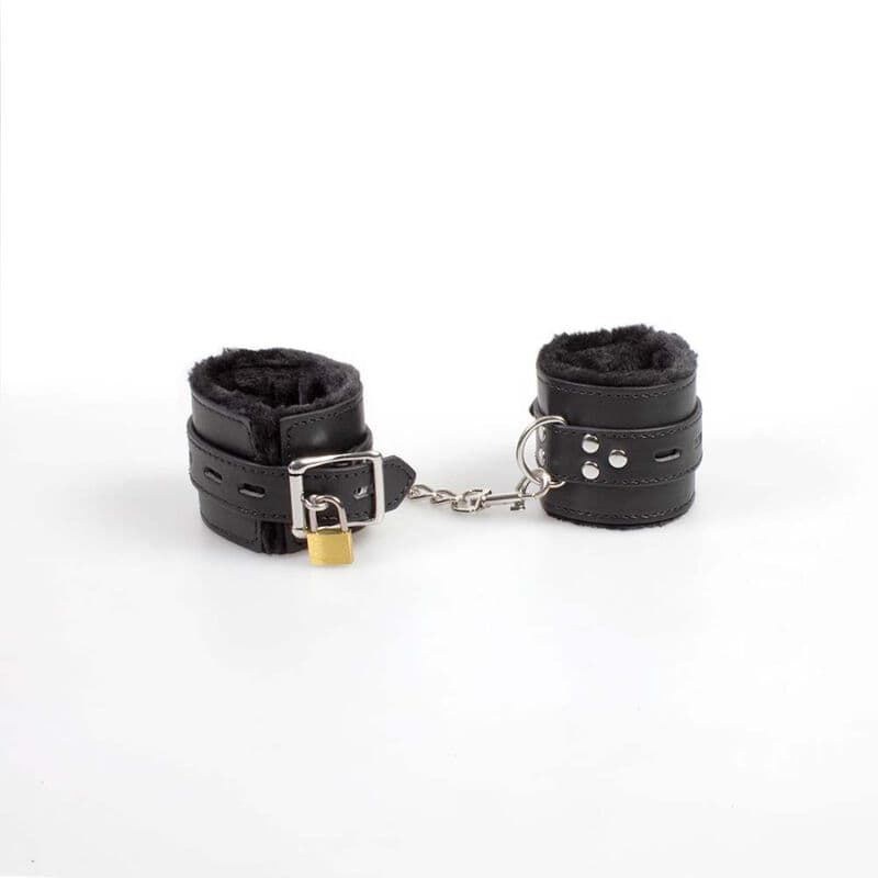 SECRETPLAY - BLACK BONDAGE HANDCUFFS BDSM COLLECTION thumb 3