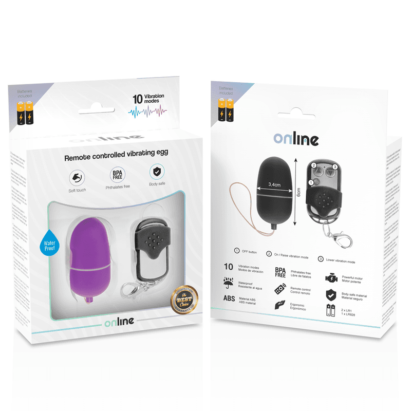 ONLINE - REMOTE CONTROL VIBRATING EGG M PURPLE thumb 5