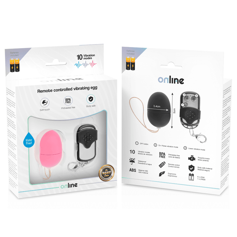 ONLINE - REMOTE CONTROL VIBRATING EGG S PINK thumb 5