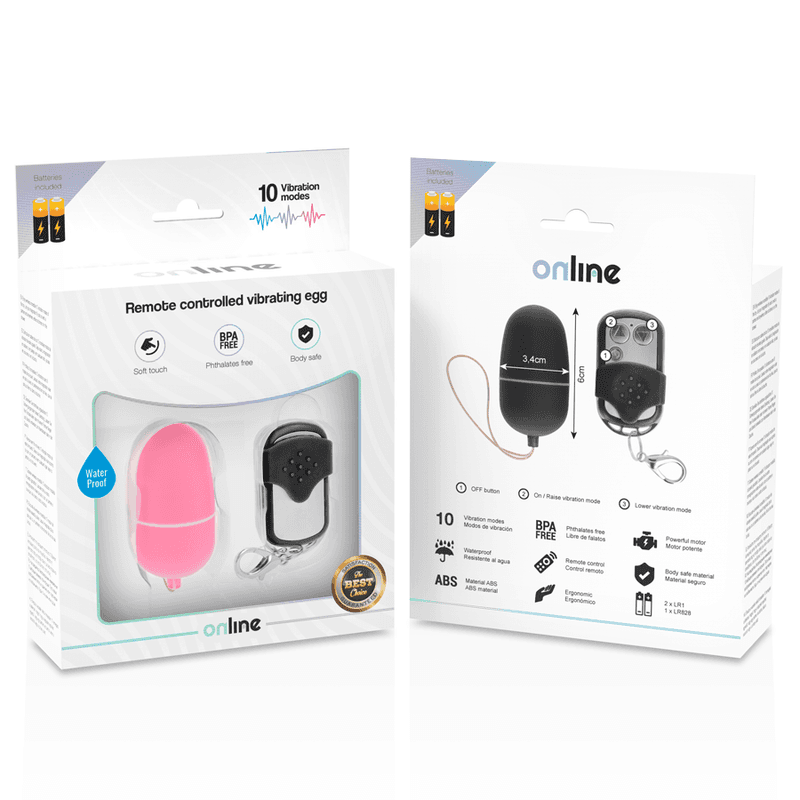 ONLINE - REMOTE CONTROL VIBRATING EGG M PINK thumb 5