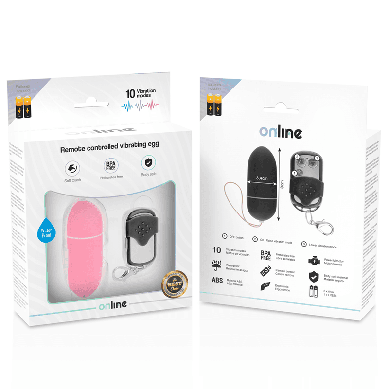 ONLINE - REMOTE CONTROL VIBRATING EGG L PINK thumb 5