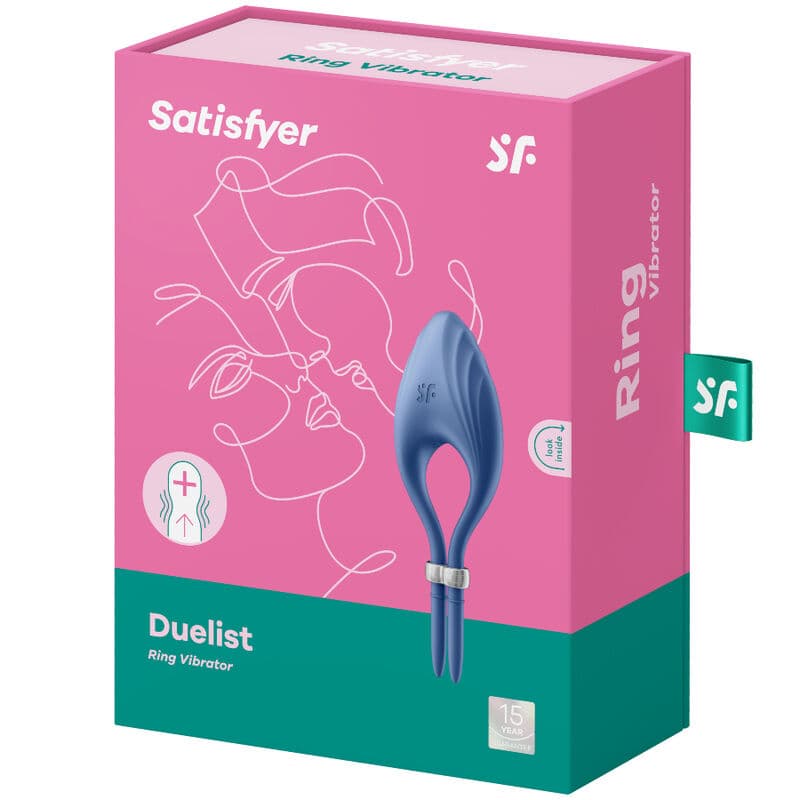 SATISFYER - DUELIST RING VIBRATOR BLUE thumb 4