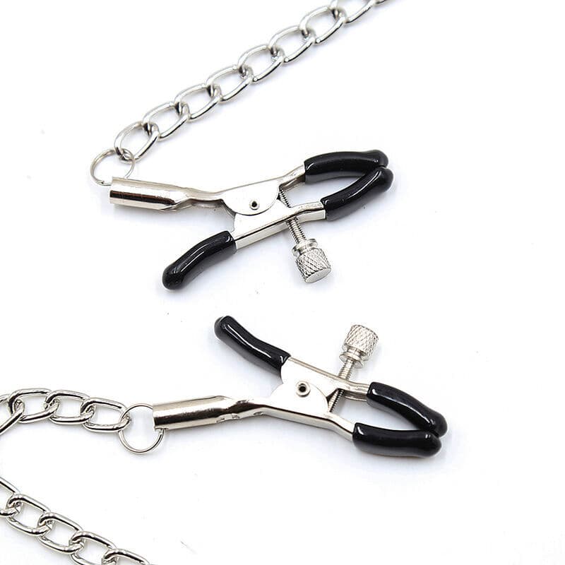OHMAMA FETISH BLACK BALL GAG WITH NIPPLE CLAMPS thumb 2