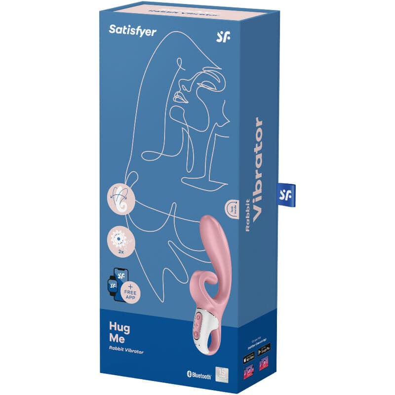 SATISFYER - HUG ME RABBIT VIBRATOR APP PINK thumb 4
