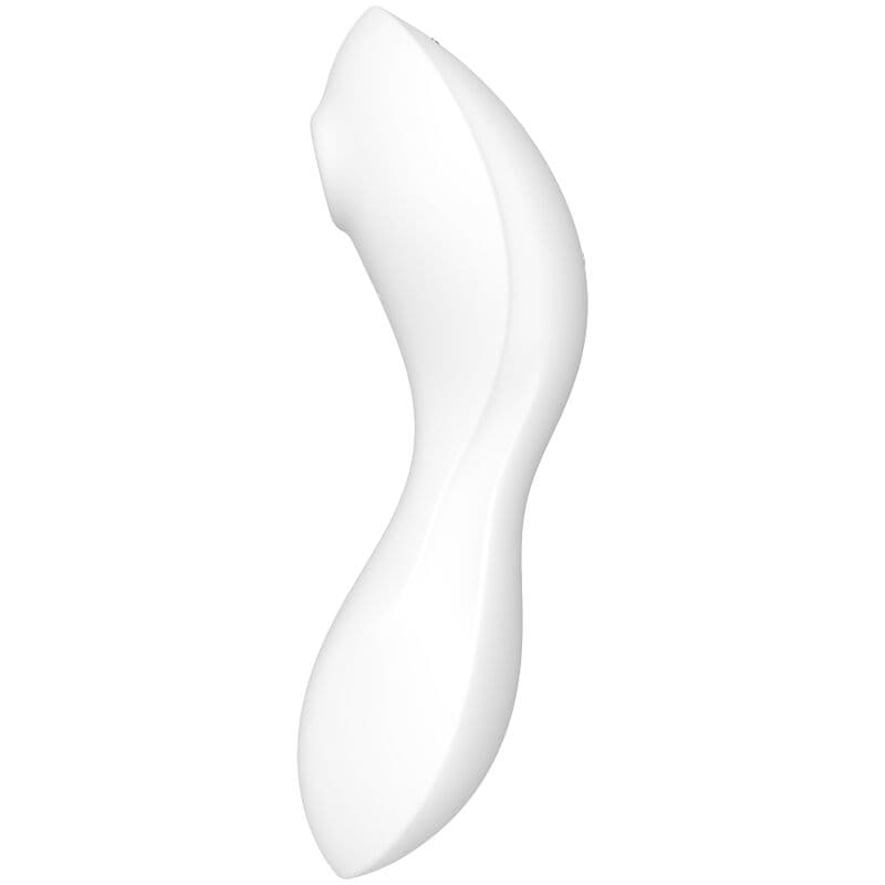 SATISFYER - CURVY TRINITY 5 AIR PULSE STIMULATOR & VIBRATOR APP WHITE thumb 2