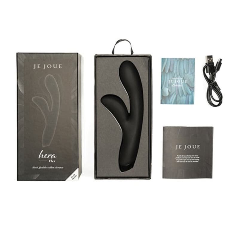 JE JOUE - HERA FLEX RABBIT VIBRATOR - BLACK thumb 4