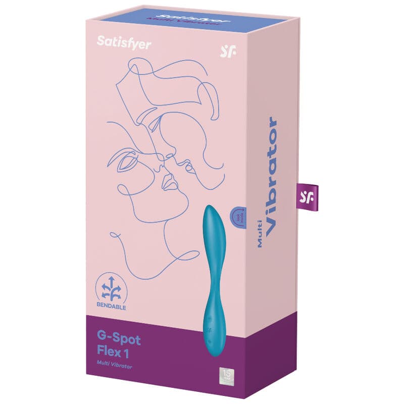 SATISFYER - G-SPOT FLEX 1 MULTI VIBRATOR BLUE thumb 4