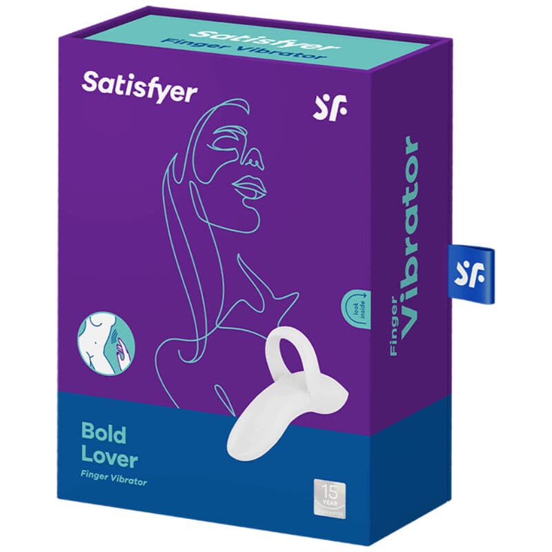 SATISFYER - BOLD LOVER FINGER VIBRATOR WHITE thumb 4